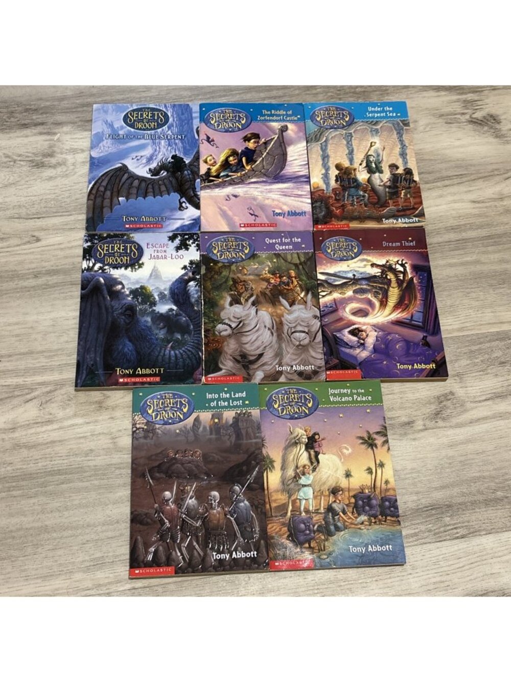Secrets of Droon Book Lot of 8 Tony Abbott Children Fantasy Paperback 3rd Grade